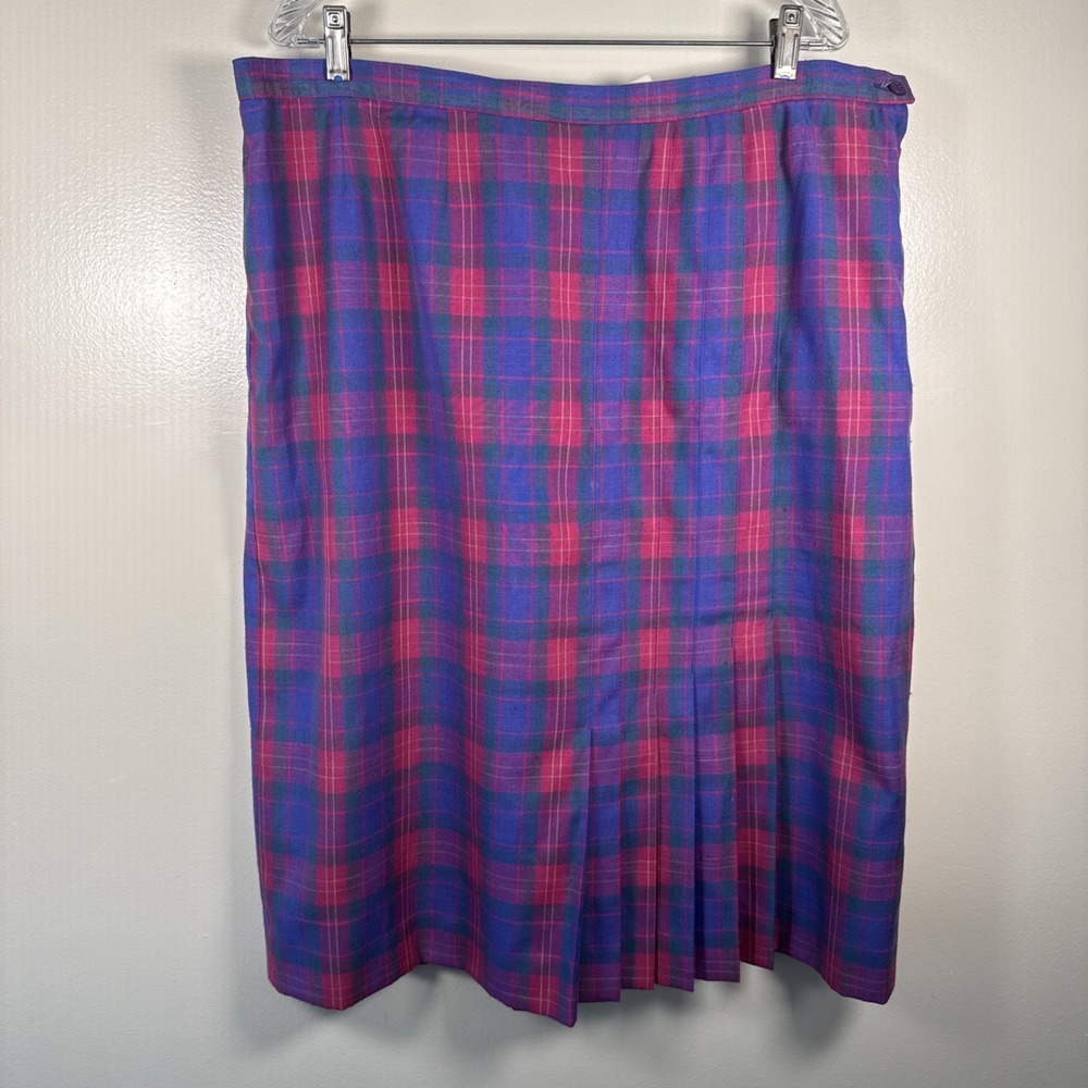 Vintage Country Sophisticates By Pendleton Skirt Womens 24 Pink Purple Midi